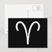 Aries-symbool Briefkaart (Voorkant / Achterkant)