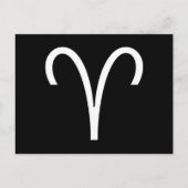 Aries-symbool Briefkaart (Voorkant)