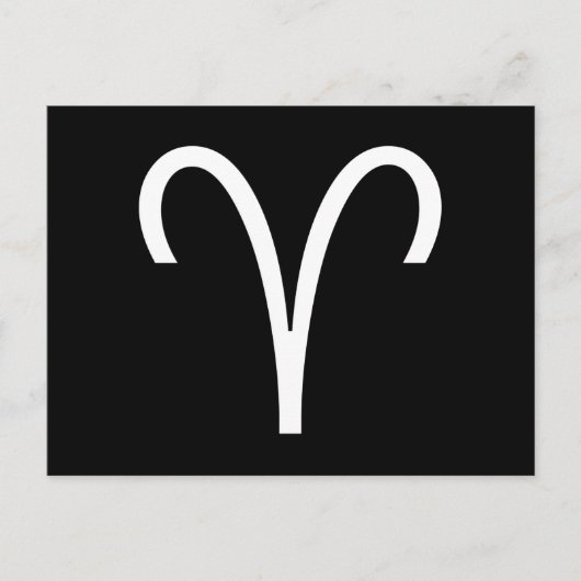 Aries-symbool Briefkaart (Voorkant)