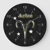 Aries-symbool Grote Klok (Voorkant)