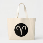 Aries-symbool Grote Tote Bag (Voorkant)