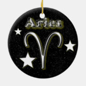 Aries-symbool Keramisch Ornament (Achterkant)