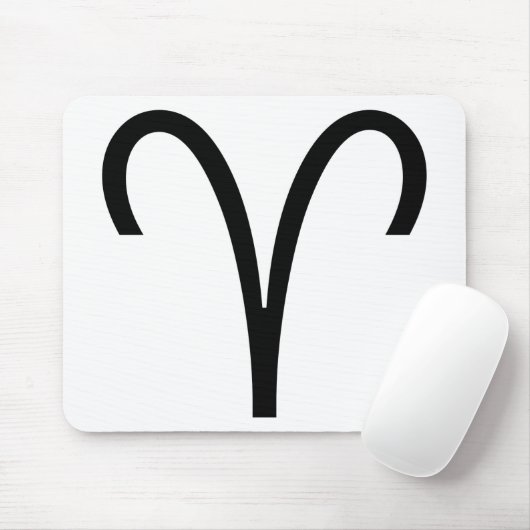 Aries Symbool Ram Zodiac Sign Muismat (Met muis)