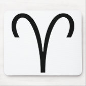 Aries Symbool Ram Zodiac Sign Muismat (Voorkant)