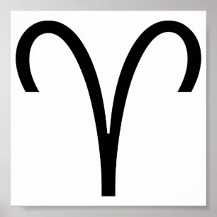 Aries Symbool Ram Zodiac Sign Poster