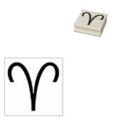 Aries Symbool Ram Zodiac Sign Rubberstempel (Gestempeld)