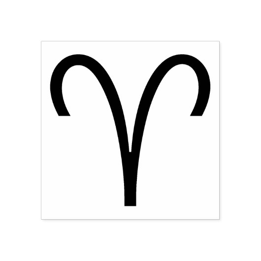 Aries Symbool Ram Zodiac Sign Rubberstempel (Afrduk)