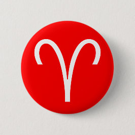 Aries-symbool Ronde Button 5,7 Cm