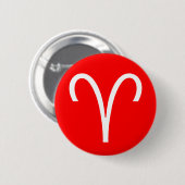 Aries-symbool Ronde Button 5,7 Cm (Voorkant /achterkant)