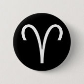 Aries-symbool Ronde Button 5,7 Cm (Voorkant)