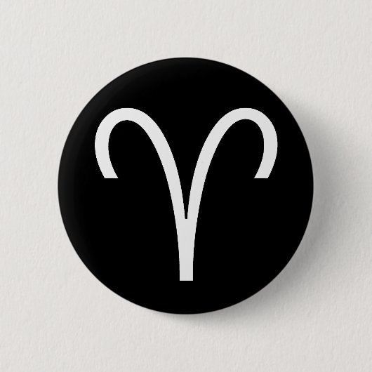 Aries-symbool Ronde Button 5,7 Cm (Voorkant)