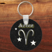 Aries-symbool Sleutelhanger (Voorkant)