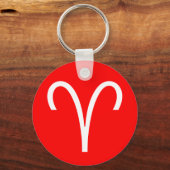 Aries-symbool Sleutelhanger (Voorkant)