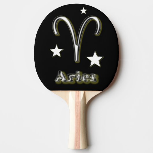 Aries-symbool Tafeltennisbatje (Voorkant)