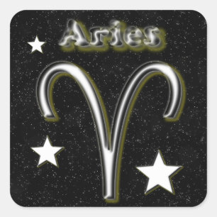 Aries-symbool Vierkante Sticker