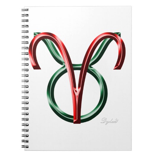 Aries Taurus Cusp Astrology Zodiac Sign Notitieboek (Voorkant)