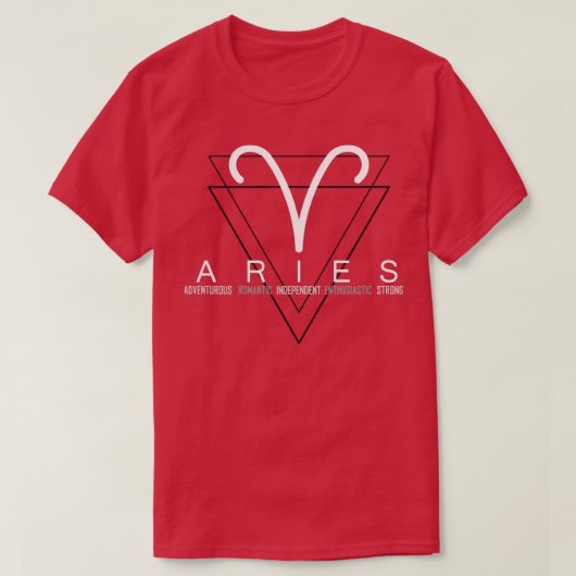 Aries-teken T-shirt (Design voorkant)