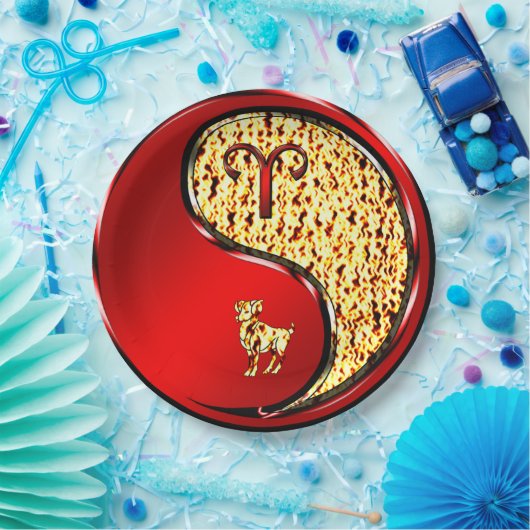 Aries the Ram Papieren Bordje (Feest)