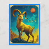 Aries the Ram Zodiac Sign Briefkaart (Voorkant)