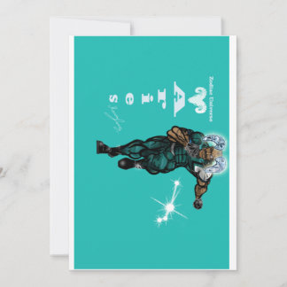 Aries Thema verjaardagsuitnodiging. Kaart