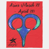 Aries Throw Blanket Fleece Deken (Voorkant)