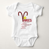 Aries Traits Baby Romper (Voorkant)