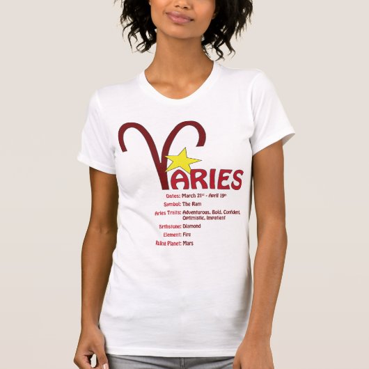 Aries Traits T-Shirt (Voorkant)