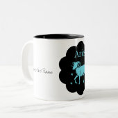 Aries Tweekleurige Koffiemok (Voorkant links)