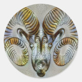 Aries Venice Ronde Sticker (Voorkant)