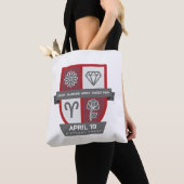 Aries Verjaardag Crest™ voor 1-19 april Tote Bag (Dichtbij)