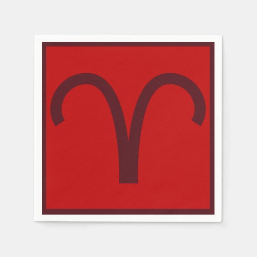 Aries Verjaardagsfeest servetten (Voorkant)
