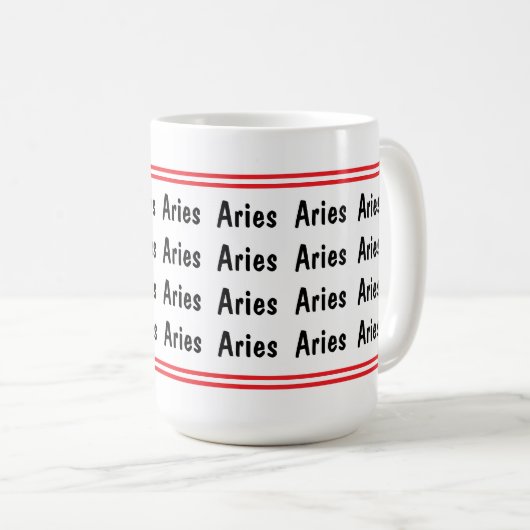 Aries Vibes Koffiemok (Voorkant rechts)