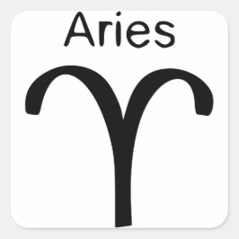 Aries Vierkante Sticker