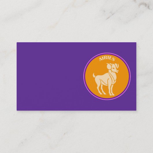 Aries Visitekaartje (Achterkant)
