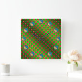 Aries & Water Goat Vierkante Klok (Huis)