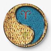 Aries & Water Monkey Papieren Bordje (Voorkant)