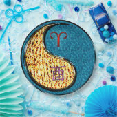 Aries & Water Rooster Papieren Bordje (Feest)