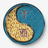 Aries & Water Rooster Papieren Bordje (Voorkant)