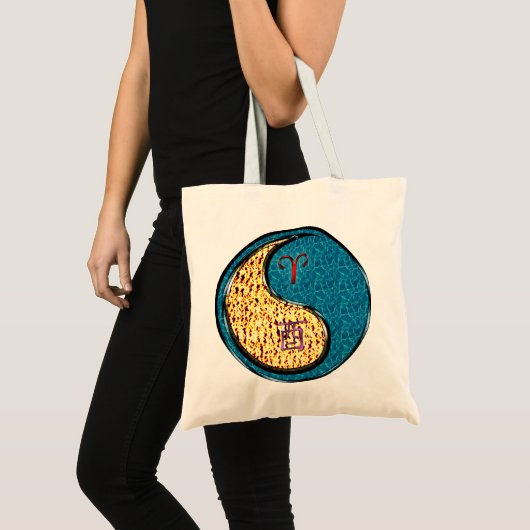 Aries & Water Rooster Tote Bag (Voorkant (product))