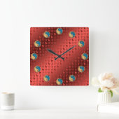 Aries & Water Tiger Vierkante Klok (Huis)