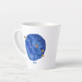 Aries Waterverf Night Sky Constellation Zodiac Latte Mok (Linkerhoek)