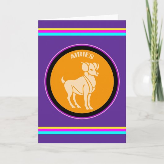 Aries Wenskaart Kaart (Voorkant)