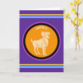 Aries Wenskaart Kaart (Gele Bloem)