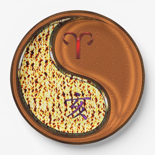 Aries & Wood Boar Papieren Bordje (Voorkant)