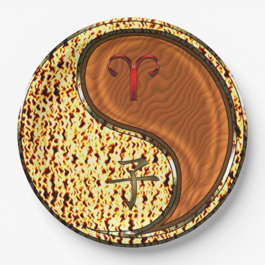 Aries & Wood Rat Papieren Bordje (Voorkant)