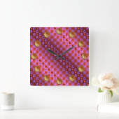 Aries & Wood Rooster Vierkante Klok (Huis)