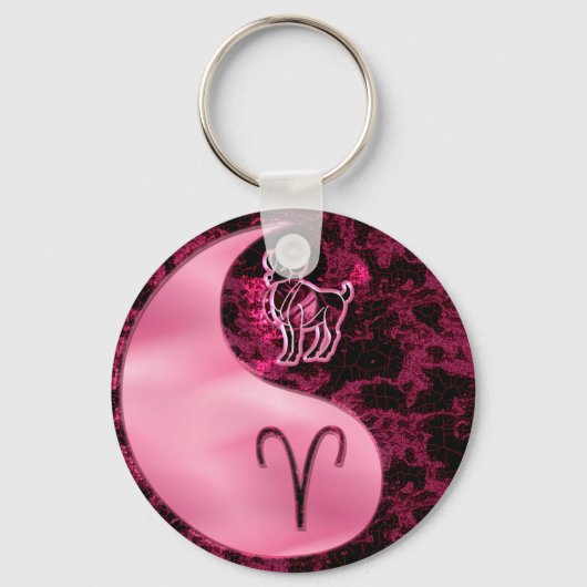 Aries Yin Yang Sleutelhanger (Voorkant)