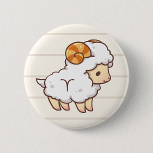 Aries Zodiac Animal Button