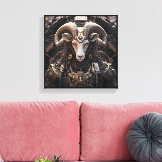 Aries Zodiac Art Canvas (Insitu (Woonkamer))