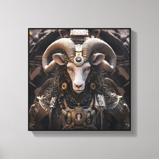 Aries Zodiac Art Canvas Afdruk (Voorkant)